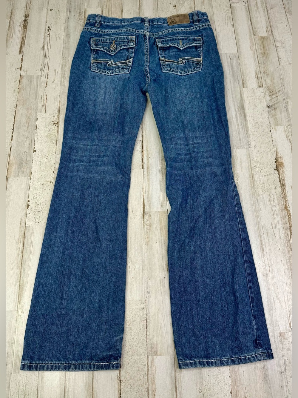 Silver Jeans Womens 14 (29x29) Zane Straight Fit Mid Rise Dark Wash Denim - Picture 11 of 13
